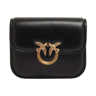 Pinko Pinko, Dames, Tassen, Zwart, Maat: ONE Size Katoen