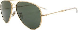 Ray-Ban Old Aviator Green Pilot Unisex Sunglasses RB3825 001/31 58