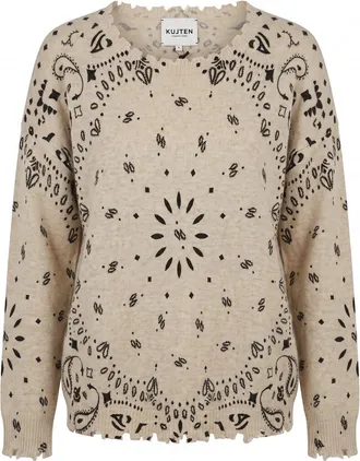 Kujten Mela Bandana Round Neck Sweater