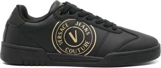 Versace Jeans Couture Heren, Schoenen, Zwart, Maat: 41 EU Leer