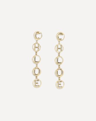 Chlo&eacute; Script drop Earrings Female UNI