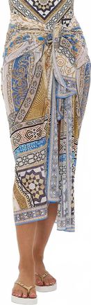 Camilla Wrap Relaxed Fit Long Sarong In Make Me Your Mosaic