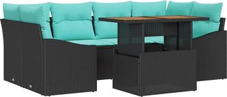 vidaXL Conjunto De Sof&aacute;s De Jard&iacute;n 7 Uds. 6-n&uacute;mero De Plazas Vidaxl