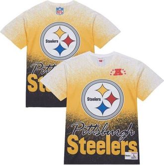 Mitchell & Ness Mens Mitchell & Ness White Pittsburgh Steelers Team Burst Vintage Logo T-Shirt at Nordstrom, Size Medium