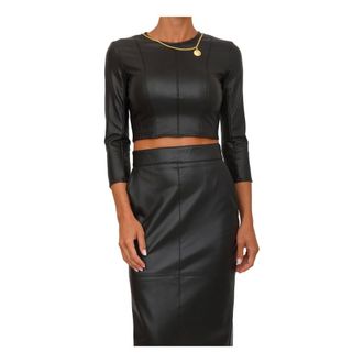 Elisabetta Franchi Mujer, Camisetas, Negro, Talla: XL