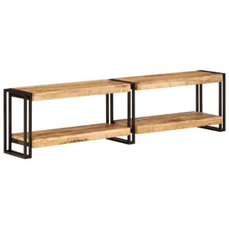 vidaXL Vidaxl - Mueble De Tv Madera Maciza De Mango 160x30x40 Cm