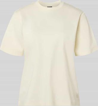 HUGO BOSS Relaxed Fit T-Shirt aus reiner Baumwolle Modell EHARPA in Offwhite, Gr&ouml;&szlig;e XL