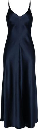 VOZ V-neck slip silk dress - women - Silk - S - Blue