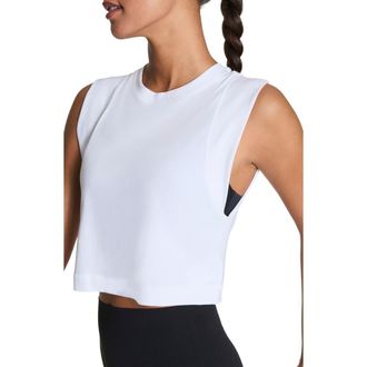 Spanx Supernaturals Muscle Tee in Vivid White at Nordstrom, Size X-Small