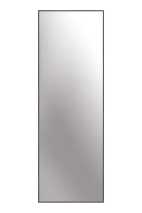 Nielsen Design Alpha Aluminium Rectangular Wall Mirror Large 50x150cm in Charcoal | Size: 50x150 cm