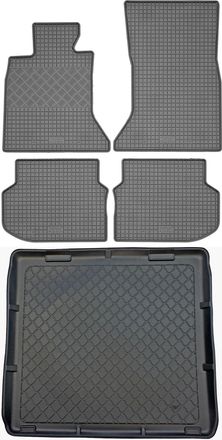OEM Bmw Serie 5 F11 Touring Kombi (5 Puertas) De Junio De 2010 A Abril De 2013. Juego De Alfombrillas De Goma Para Coche Y Alfombrilla Para Maletero
