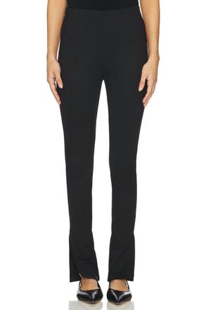 Anine Bing Kylie Slim Straight Pants In Black