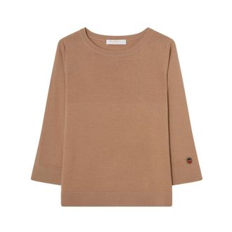 Busnel Ocean Bootneck Wol Top - Dames - Ronde hals truien - Bruin - 2XL - Wol - Truien & Vesten