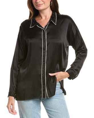 Johnny Was The Slim Audrey Collared Silk-Blend Shirt