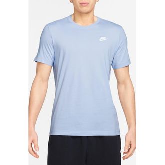 Nike Sportswear Club Crew Neck T-Shirt in Hydrogen Blue at Nordstrom Rack, Size Xx-Large