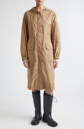 Moncler Hiengos Long Parka in Travertine at Nordstrom, Size 5