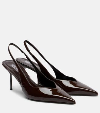 PARIS TEXAS Lidia patent leather slingback pumps
