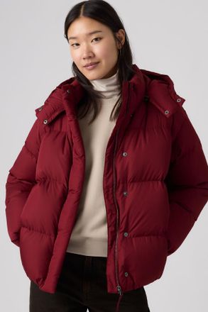 Levi's Tate Bubble Puffer - Donna - XS - Rosso / Warm Cabernet