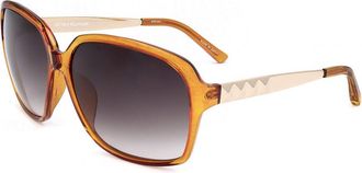Linda Farrow MATTHEW WILLIAMSON MW54 C1 Womens Sunglasses Brown Size 62