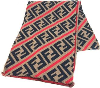 Fendi Pre-owned Wool scarves - Dames - Vintage Accessoires - Veelkleurig - ONE Size - Vintage