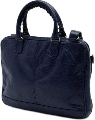 Balenciaga Pre-owned Handbags, female, Blue, Size: ONE SIZE Pre-owned Vintage Business Bag