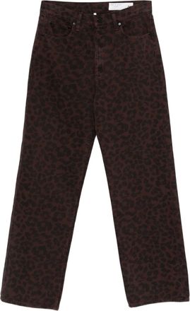 Rag & Bone Jeans Shea leopardati - Marrone