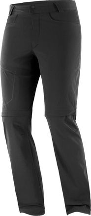 Salomon Wayfarer Zip Off Broek - Heren - Outdoor broeken - Zwart - 2XL - Nylon - Fitness