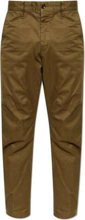 Dsquared2 Broeken - Heren - Straight fit broeken - Groen - 2XL - Broeken