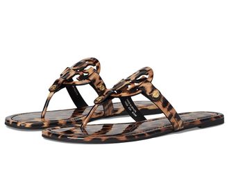 Tory Burch Miller Sandal Womens Shoes Classic Leopard : 5.5 M, Leather