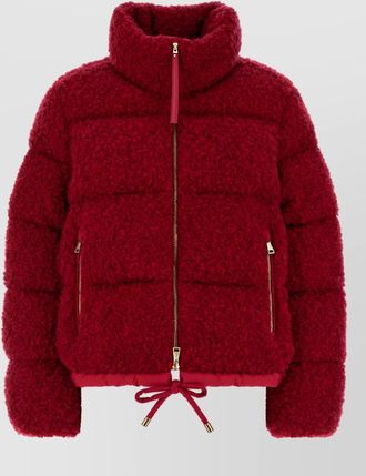 Moncler boucl&eacute; down jacket