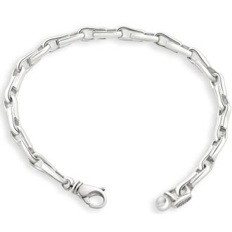 Pompeii3 Mens 14k Gold (25gram) or Platinum (39gram) 6mm Link Bracelet 8.5