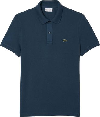 Lacoste Heren L.12.12 Pique Slim Poloshirt (Benzineblauw)
