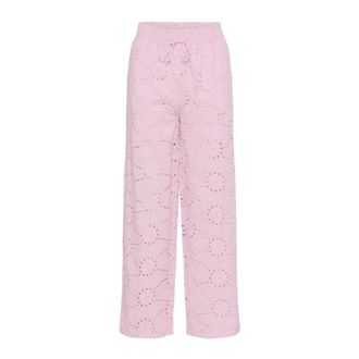 Saint Tropez Wide Broeken - Dames - Wijde Broeken - Roze - XL - Broeken