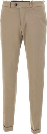 Roberto Ricci Design Brown Tailored Trousers With Classic Waistband