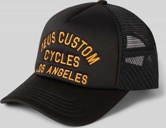 Deus Trucker Cap mit Label-Stitching Modell CITADEL in Black, Größe 1