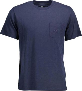 La Martina Klassiek T-shirt met korte mouwen - Heren - T-shirts - Blauw - L - Katoen - Tops