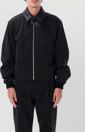Bottega Veneta regular-fit single-breasted bomber jacket
