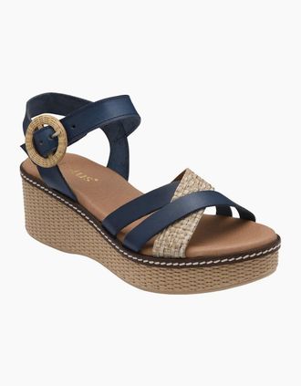 Lotus Womens Amalia Womens Wedge Sandals - Blue - Size: 3