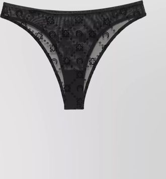Marine Serre mesh flocked high-rise briefs
