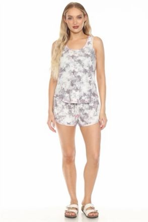 PJ Salvage Bright And Brave Short Pajama Set In Grey
