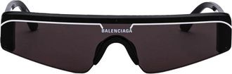 Balenciaga Wrap Shield Zonnebril - unisex - Accessoires - Zwart - Maat: ONE Size