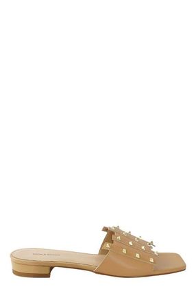 Belle & Bloom Until We Meet Stud Slide in Tan at Nordstrom, Size 10