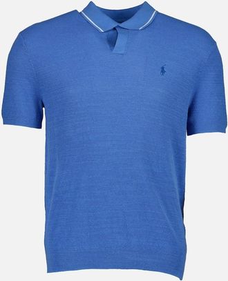 Ralph Lauren Mens Textured Cotton-Linen Short Sleeve Jumper - Brown - Size: 42