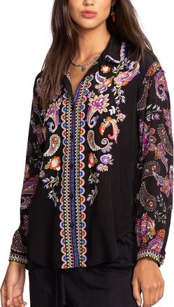 Johnny Was Mills Silk Shirt