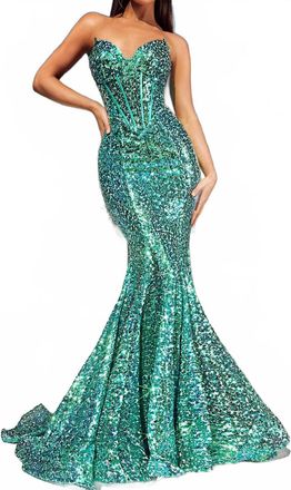 Portia & Scarlett Womens Formal Dress In Seagreen