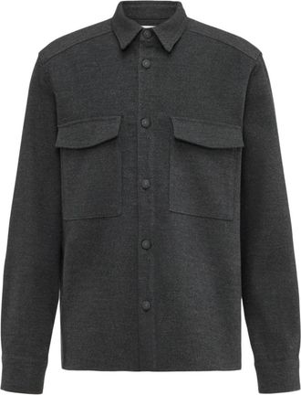 Drykorn Overshirt Flanel - Heren - Zomerjassen - Zwart - L - Polyester - Jassen