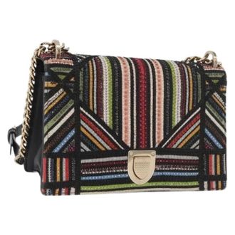 Dior Pre-owned Vintage Beaded Shoulder Bag - Dames - Pre-owned - Veelkleurig - Maat: ONE Size Leer
