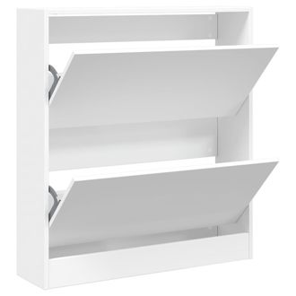 vidaXL Zapatero De Madera De Ingenier&iacute;a Blanco 80x21x87,5 Cm Vidaxl