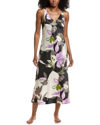 Natori Tsubaki Satin Tank Slip Dress