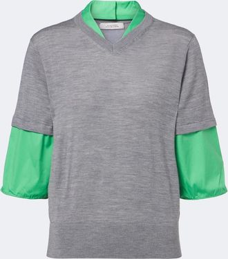 Dorothee Schumacher Layered virgin wool top